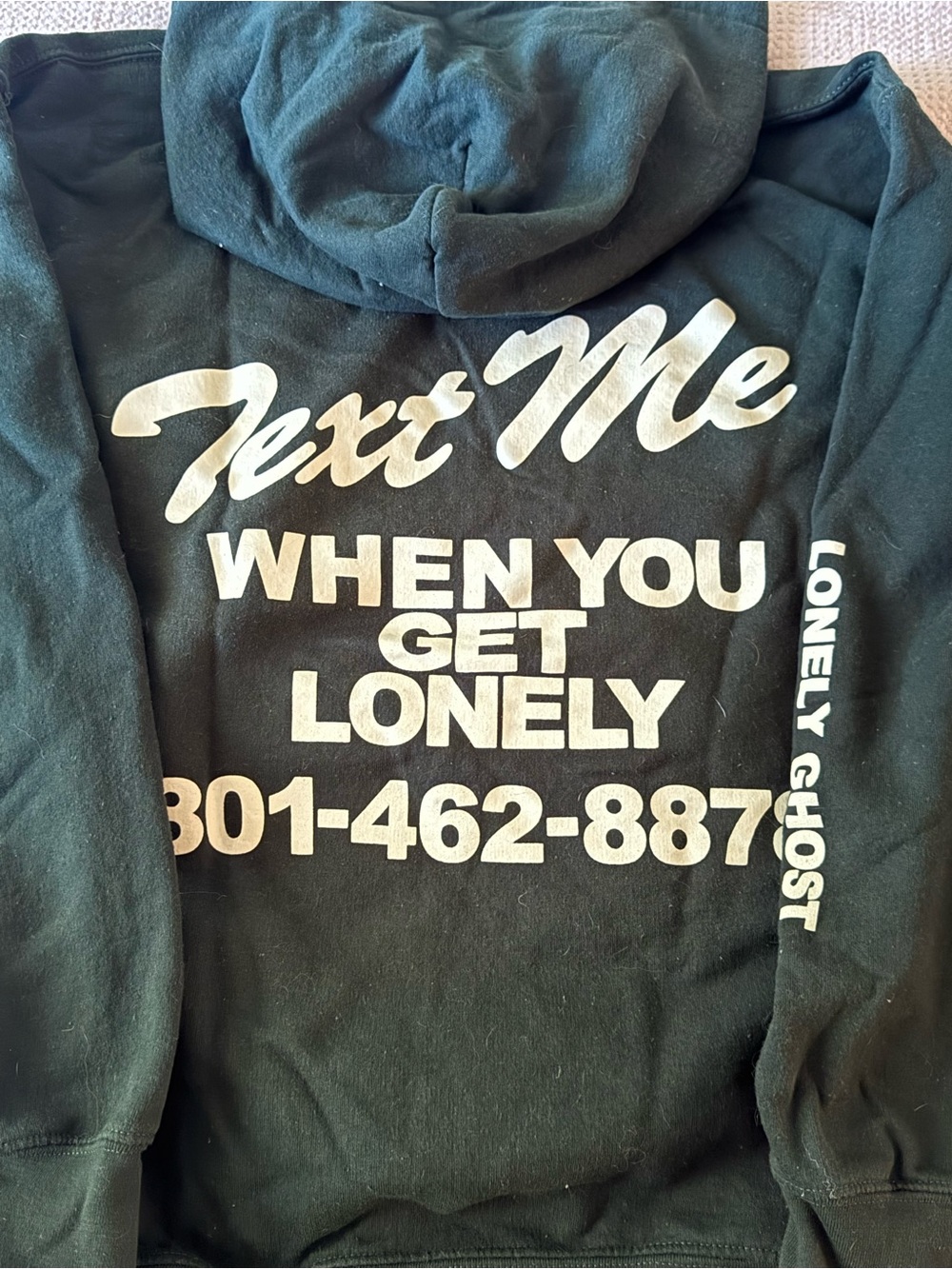 Apparel with printed text